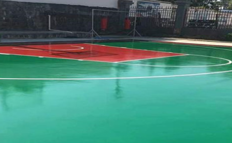 蓟州篮球场翻新地面